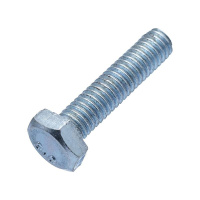 Болт с шестигранной головкой М12х100 DIN 933 класс прочн. 8.8 оцинк. пакет (уп.7шт)  UTORM969093М1210