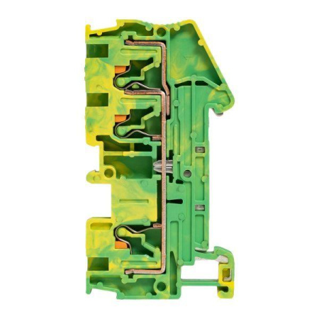 Колодка клеммная пружинная 4 Push-in 3 вывода земля  PIT-4-3-pe