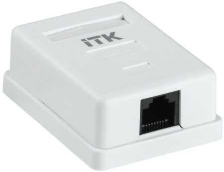 Розетка компьютерная 1-м ОП RJ45 кат.6 UTP  CS2-1C06U-12