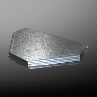 Крышка тройника КЛТзоц 50 0.7мм оцинк. облегчен. с замком  EI-22.16.21.001