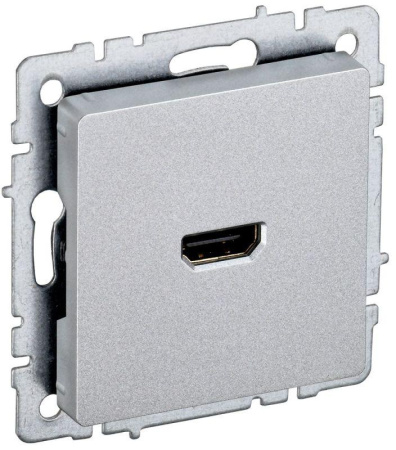 Розетка СП BRITE HDMI РHDMI-0-БрА механизм алюм.  BR-H10-K47