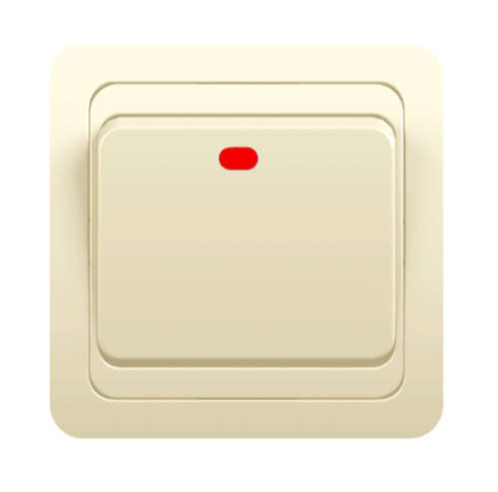 Выключатель 1-кл. СП Classic 10А IP20 с индикацией крем.  1156499
