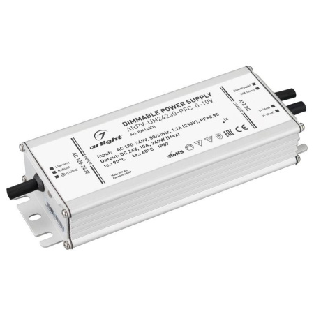 Блок питания ARPV-UH24240-PFC-0-10V 24В 10.0А 240Вт IP67 метал.  024143(1)