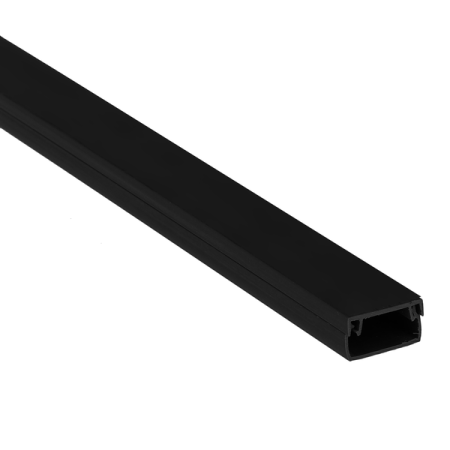 Кабель-канал 12х12 L2000 пластик Plast черн.  kk-12-12b