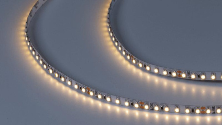 Лента светодиодная стандарт 3528 120LED/м 9.6Вт/м тепл. бел. 24В IP20 со скотчем 3М (уп.5м)  00-00009248