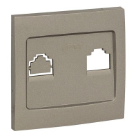 Панель лицевая Валенсия для розетки Phone 1-м кашемир PROxima  EST01-L-034-40