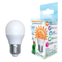 Лампа светодиодная LED-G45-6W/4000K/E27 /FR/RA95 PLK01WH 6Вт матовая как солнце 4000К нейтр. бел. E27 (упак. картон)  UL-00006533