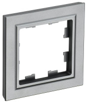 Рамка 1-м BRITE РУ-1-БрС сталь  BR-M12-K46