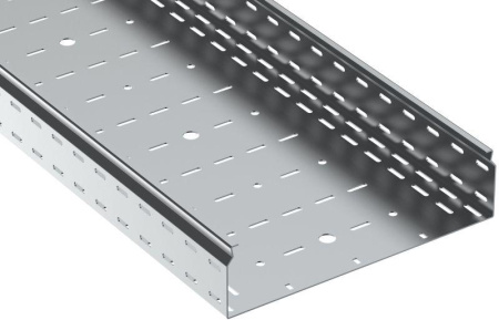 Лоток листовой перфорированный ESCA 7 100х400 L2500 сталь 2.0мм  CLP10-100-400-200-D25