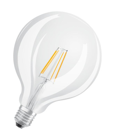 Лампа светодиодная Retrofit Deco 6.5Вт (замена 60Вт) прозр. 2700К тепл. бел. E27 806лм угол пучка 300град. 220-240В OSRAM 4052899972377