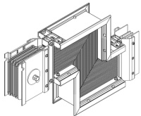 Секция Z-образ. вниз н/2 5000А Al 3L+N+PER НК IP55 тран.  LB-5000A4-25-F-ZDF