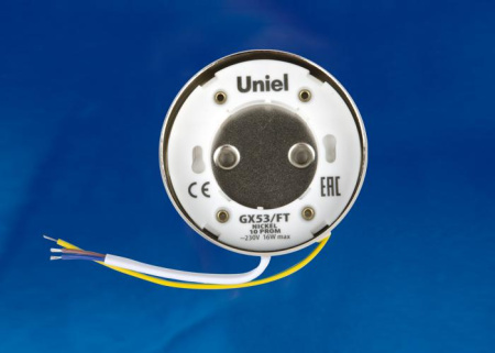 Светильник точечный GX53/FT Nickel 10 Prom накладной никель  UL-00004148