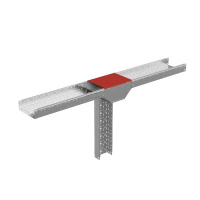 Крышка для ответвителя T-образ. вертикал. переходник 600-500мм с разворотом трассы на 90град. "ПЛЮС" (нижняя часть меньше исходной) HD85 КМ PL16091