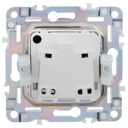Розетка SKANDY 10А без заземл. защ. штроки SK-R01Sh шампань  SK-R13-10-K37