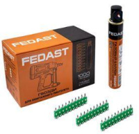 Гвоздь усиленный 3.0х19мм для монтажного пистолета в комплекте с газовым баллоном 165мм FEDAST  fd3019egfc Гвоздь усиленный 3.0х19мм для монтажного пистолета в комплекте с газовым баллоном 165мм FEDAST  fd3019egfc