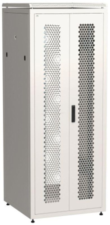 Шкаф сетевой LINEA N 42U 800х800мм распашная перф. передняя дверь задняя перф. сер  LN35-42U88-2PP