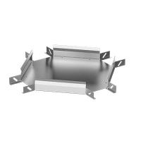 Лоток крестообразный 200х65 сталь 1мм ЛКГ глухой полимер. гор. оцинк.  EI-01.17.30.036