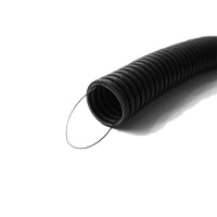 Труба гофрированная легкая d32мм с протяжкой безгалоген. трудногорючая (FRHF) (уп.50м)  ГФ-4100032-050