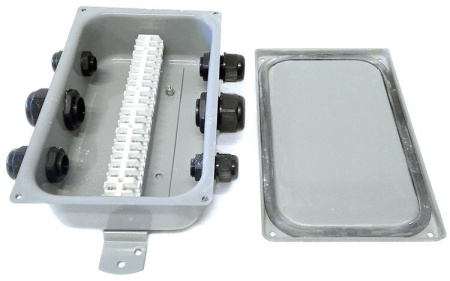 Коробка клеммная КС-20 У2 20 клемм IP65 (пластиковые вводы MG 20х2/MG 25x2/MG 32x2)  ET013209