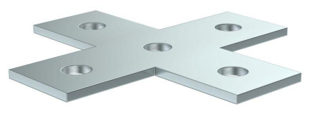 Пластина для STRUT-профиля соединительная X-образ. EZ  CLM50D-PXS-136-40