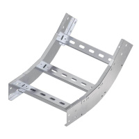 Угол лестничный вертикальный внутренний 45град. 80х600 толщ. 3мм R300 в комплекте с крепеж. эл. алюм.  ALKW3860K