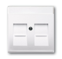 Плата центральная с суппортами 1810 1812 1814 1816 1818 1819 1820 с полем для надписи Basic 55 альп. бел.  2CKA001710A3945