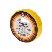 Изолента ПВХ 0.13х15мм 25м желт. (уп.5шт)  KR-09-2102