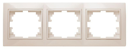 Рамка 3-м СП Plano 1-503-02 гор. сл. кость  Б0027628