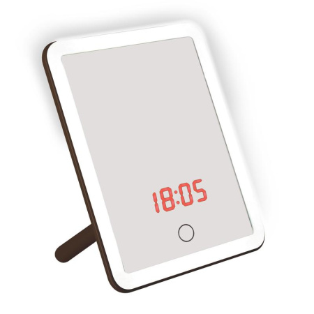 Светильник настольный TLD-591 Brown/LED/80Lm/6000K/Dimmer/T+M зеркало 4Вт встроен. аккум. сенсор диммер часы термометр  UL-00004160