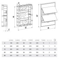 Бокс пластиковый ЩРВ-П-12 IP41 бел.  KR-11-0212