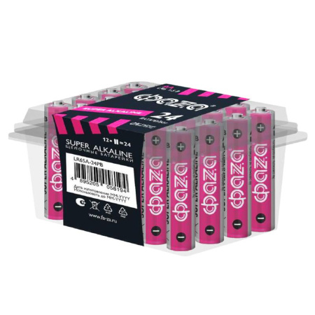 Элемент питания алкалиновый AA/LR6 1.5В Super Alkaline PB-24 (уп.24шт)  5058194