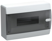Корпус пластиковый ЩРН-П-12 IP41 черн. прозр. дверь UNION Compact  UIC-KP12-N-12-41-K01