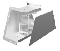 Короб кабельный блочный 2мм ККБ-УВ-0.65/0.4 рама 63х5мм краска; обшивка оцинк.  KKB.UV.64.20.RAL/ZN