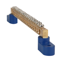 Шина нулевая с двумя изоляторами OptiKit BB-T-N-S-4-6х9 син.  277898