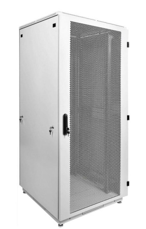 Шкаф коммутационный напольный ШТК-М-42.8.8-4ААА 42U 800х820мм передн. двер. перфорир. задн. двер. стальн. лист 2 боков. панел. 500кг белый 655мм 123.1кг 180град. 2030мм  1370964