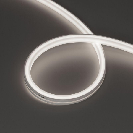 Лента светодиодная герметичная MOONLIGHT-TOP-U-A156-13x12mm 24В Day5000 (11Вт/м IP67 wire x2) вывод кабеля боковой (уп.5м)  042777