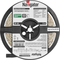 Лента светодиодная 71 405 NLS-3528G60-4.8 IP65 12B R5 4.8Вт/м (уп.5м) Navigator 71405