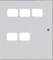 Дверь для ЩЭ 5кв. 3 окна в ряд по горизонтали  mb29-d-g-5