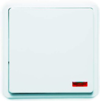 Выключатель СП Бэлла 2.5А IP20 С12.5-003 с ДУ бел. Кунцево 5803