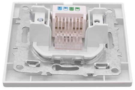 Розетка компьютерная 1-м СП Минск RJ45 бел. Basic  ERK01-035-10