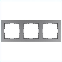 Рамка 3-м G-Classic алюм.  G1003S