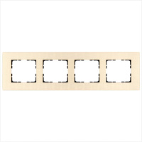 Рамка 4-м G-Metal металл алюминий шампань Champagne Gold  G1004AG