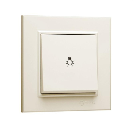 Кнопка таймера 1-кл. СП Karea 10А IP20 крем.  56010004