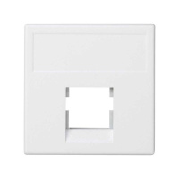 Адаптер на 1 RJ45 коннектор Connect AMP (S110; SL110; SLt) Brand-RexRIT 45х45мм бел. K076-9