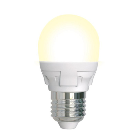 Лампа светодиодная LED-G45 7W/3000K/E27/FR/DIM PLP01WH Яркая 7Вт матовая 3000К тепл. бел. E27 диммир. (упак. картон)  UL-00004303