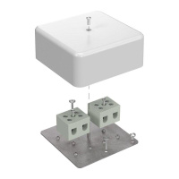 Коробка огнестойкая для кабель-канала 40-0470-FR16.0-4 Е15-Е120 103х103х45  40-0470-FR16.0-4