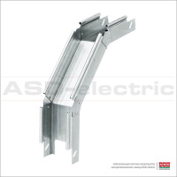 Угол для лотка глух. верт. 90град. вниз 150х100 ЛУНГзоц 0.7мм оцинк. облегчен. с замком  EI-21.06.21.066