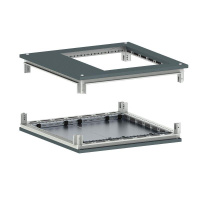 Крыша с фланцем и основание для 19дюйм IT-CQE 800х1000 RAL7011  R5RKTB810FIT
