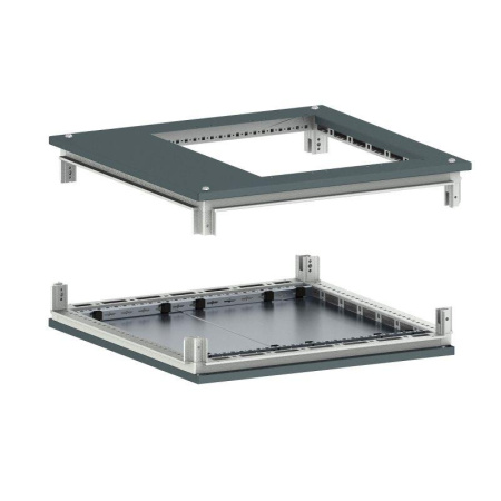 Крыша с фланцем и основание для 19дюйм IT-CQE 600х600 RAL7011  R5RKTB66FIT