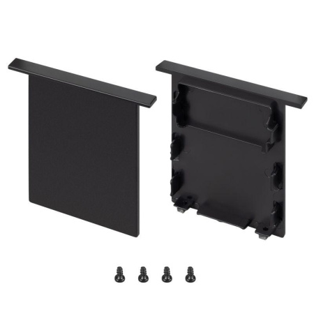 Заглушка SL-LINIA52-3L-F-MIDDLE BLACK глухая пластик (комплект)  044708